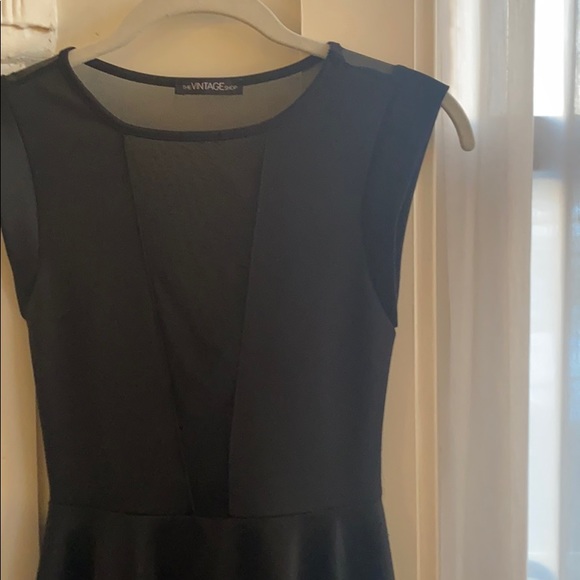 TheVintageShop Deep V Little Black Dress Size S - Picture 6 of 9